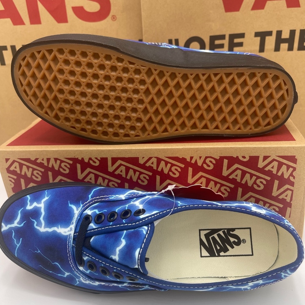 Vans Men’s Authentic (Lightning) Black/Blue Sneakers 
VN0A5H78QFT Electric Blue - Picture 6 of 16